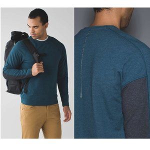 LULULEMON Mens Pave crew neck sweatshirt sz M Alberta Lake